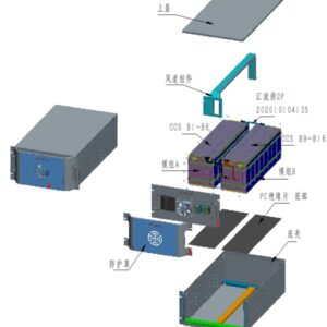 Cau truc pack pin luu tru 14.3kWh PACK-1P16S lam mat khong khi