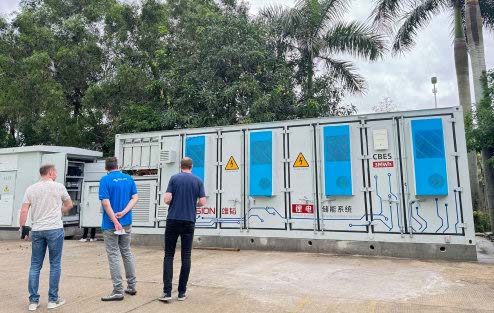 Du an container pin luu tru dien 1MW-3MWh