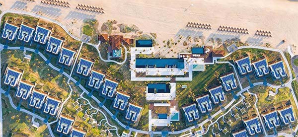 Dien mat troi luu tru cho khach san Alma_Resort_Solar_storage
